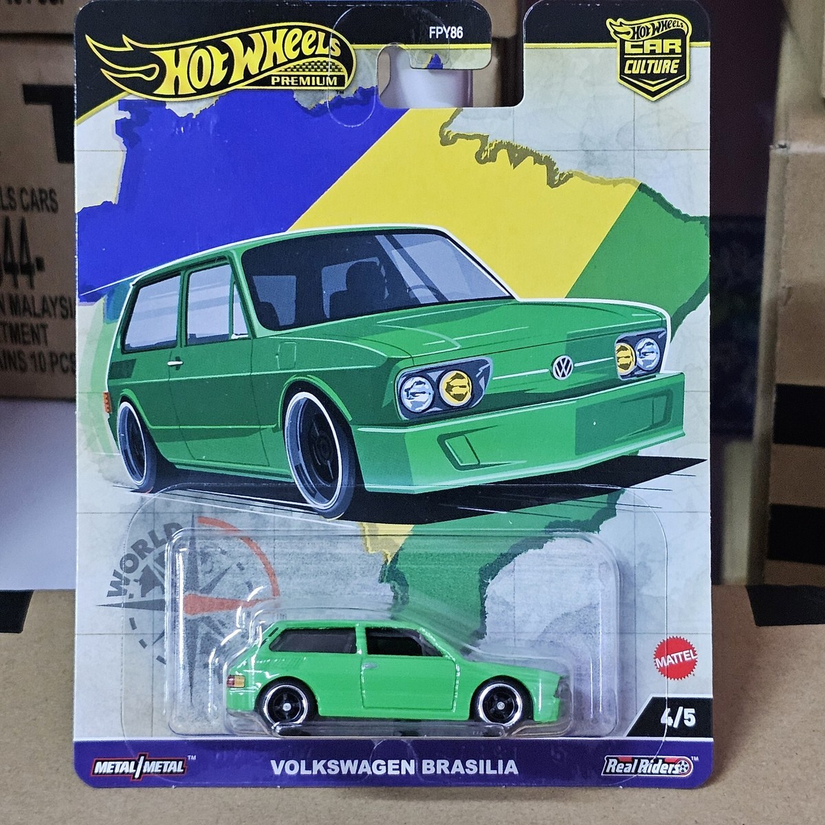 2024 HOT WHEELS PREMIUM VOLKSWAGEN BRASILIA WORLD TOUR CAR CULTURE