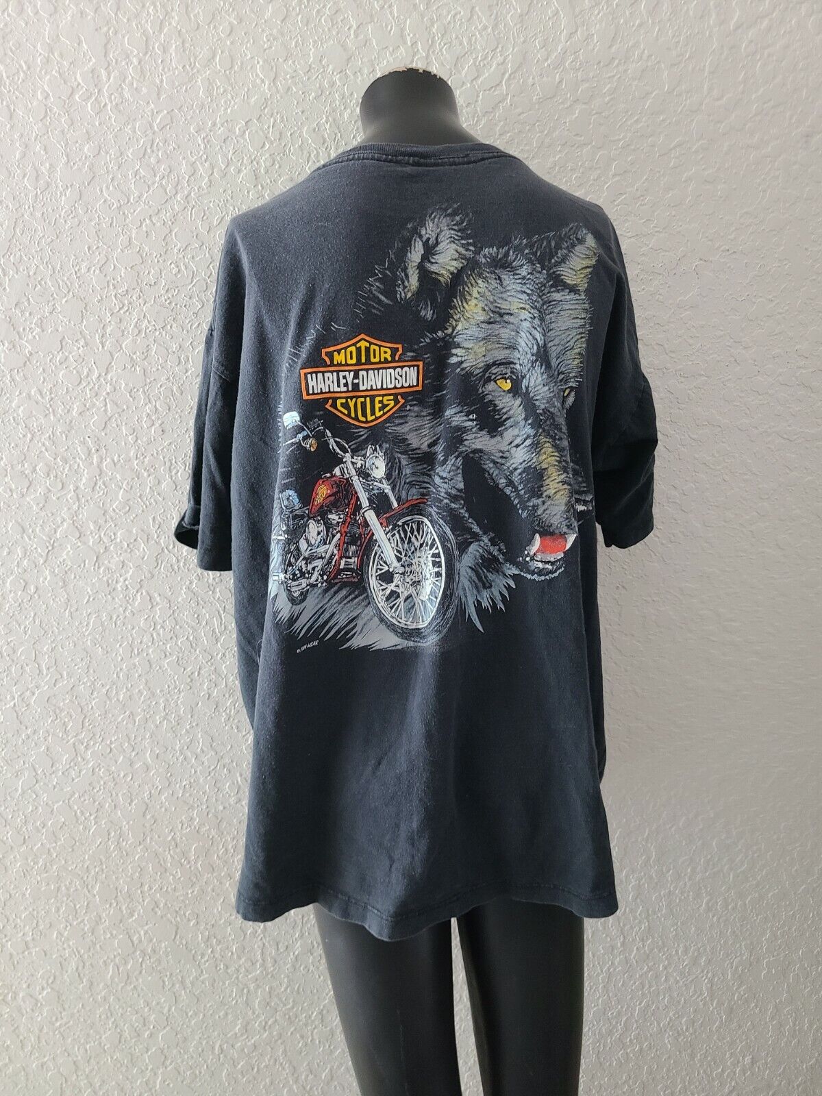 VTG Vintage Harley Mesa Mall Davidson Mens Wolf Shirt XL T Cheap super special price