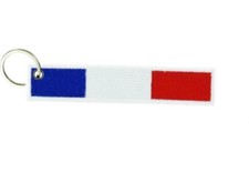 Keychain Embroidered Patch Badge Flag France French Armband R1