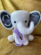 Customized Elephants White birth stats, baptism, big sis, birthday, get well 