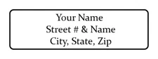 800 Personalized Return Address Labels. 1/2 inch by 1 3/4 inch
