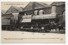 Chemin de fer LOCOMOTIVE Train BELGIQUE Belgium locomotive Belge d'état N° 12