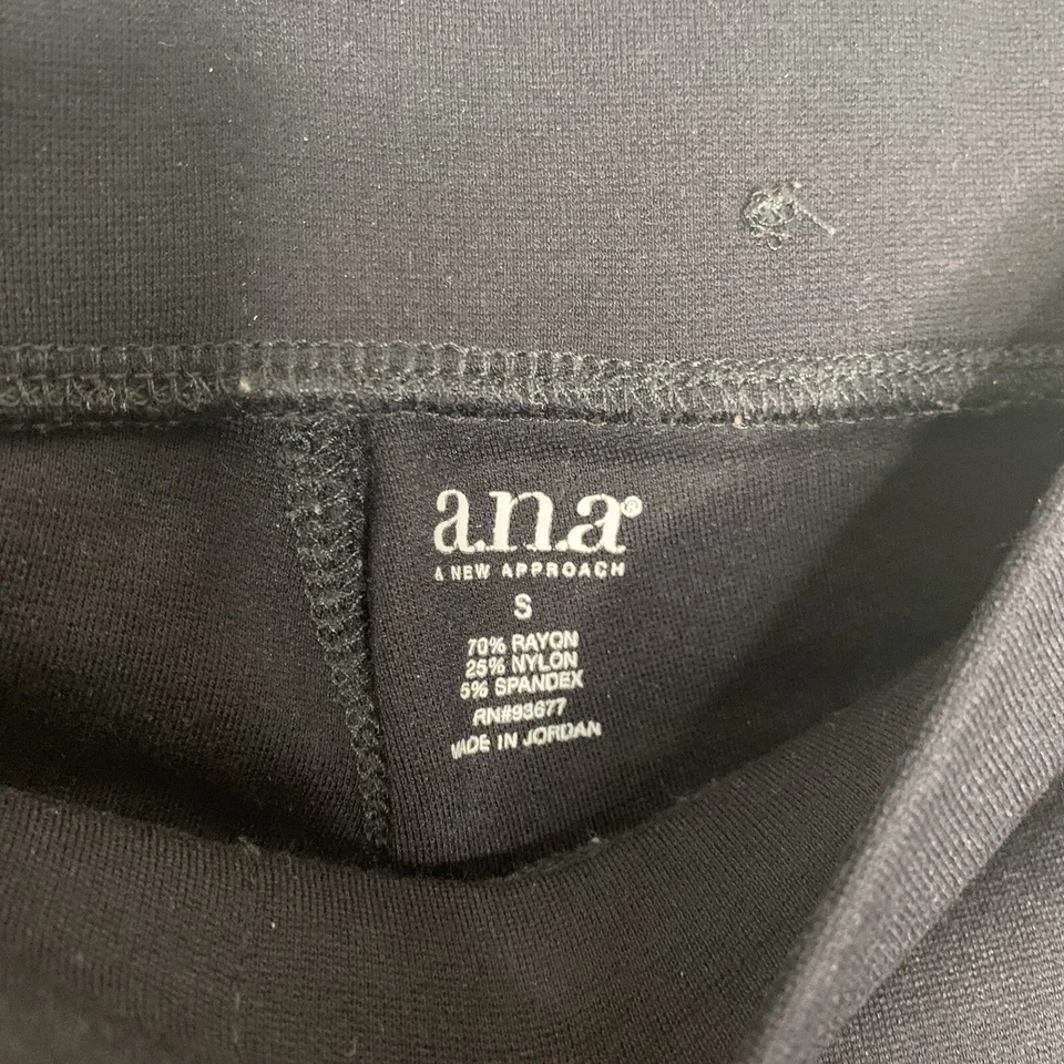 Leggings cómodos elásticos negros cintura elástica A.N.A para mujer S Foto 2 de 4