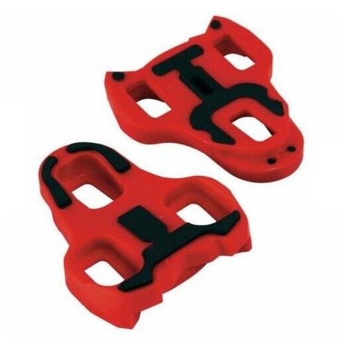 TACCHETTE PLACCHETTE ROTO LOOK KEO PEDALI BICI BICICLETTA CORSA GRIP - Rosso 9° - Foto 1 di 2