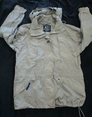 Men's HELLY HANSEN TECH Rain Suit Nylon Poly Web Lining Hooded Zipper Snap Ankle