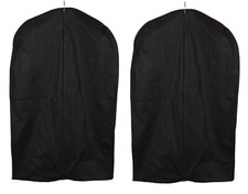 Unbranded Suit Bag Mens One Size Bi-Hold Zip Garment Bag 2 Black