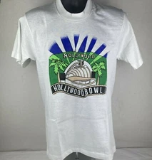 Vintage Single Stitch Screen Stars Best Hollywood Bowl T Shirt SZ M Deadstock