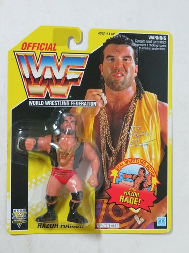 1993 Hasbro yellow card series 7 WWF Razor Ramon W...