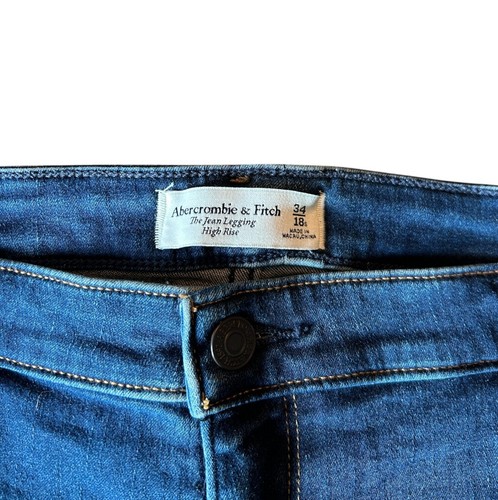 Legging de tiro alto Abercrombie & Fitch The Jean para mujer talla 18 - Imagen 2 de 6