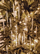 6" CLEAR Glass Icicles - 30 Quantity - Christmas Holiday Ornaments