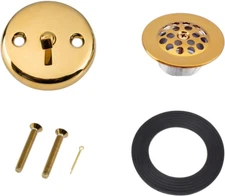 Trip Lever Tub Trim Kit Set with Trip Lever Overflow Face Plate, Trip Lever Bath