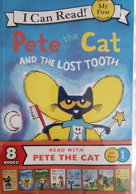Lot of 8 I Can Read Pete the Cat Books My First Reading Sealed New Reader Books