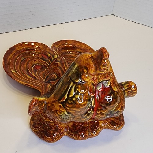 Vintage Chicken/Rooster Rare Ceramic Double Spoon Rest Hen - Picture 2 of 13