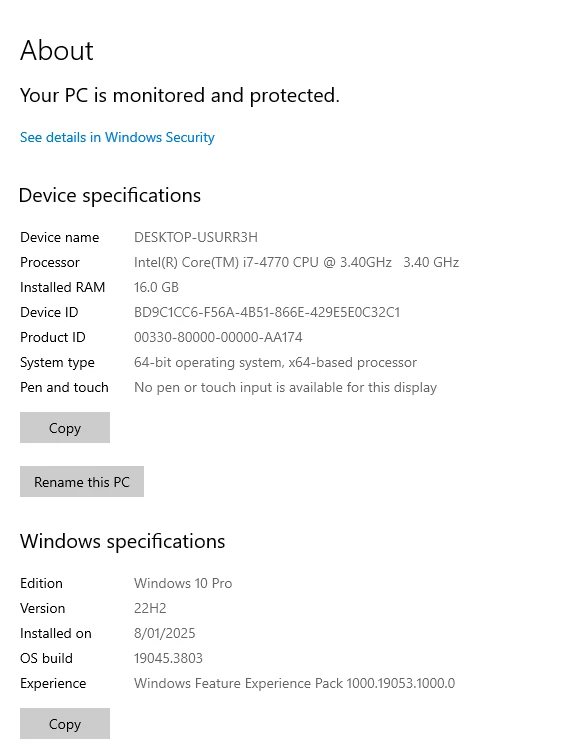 Corsair i7 (3.40GHz 16GB RAM, 500GB SSD, WiFi GTX760) Gaming Desktop PC Computer - Image 4 of 4