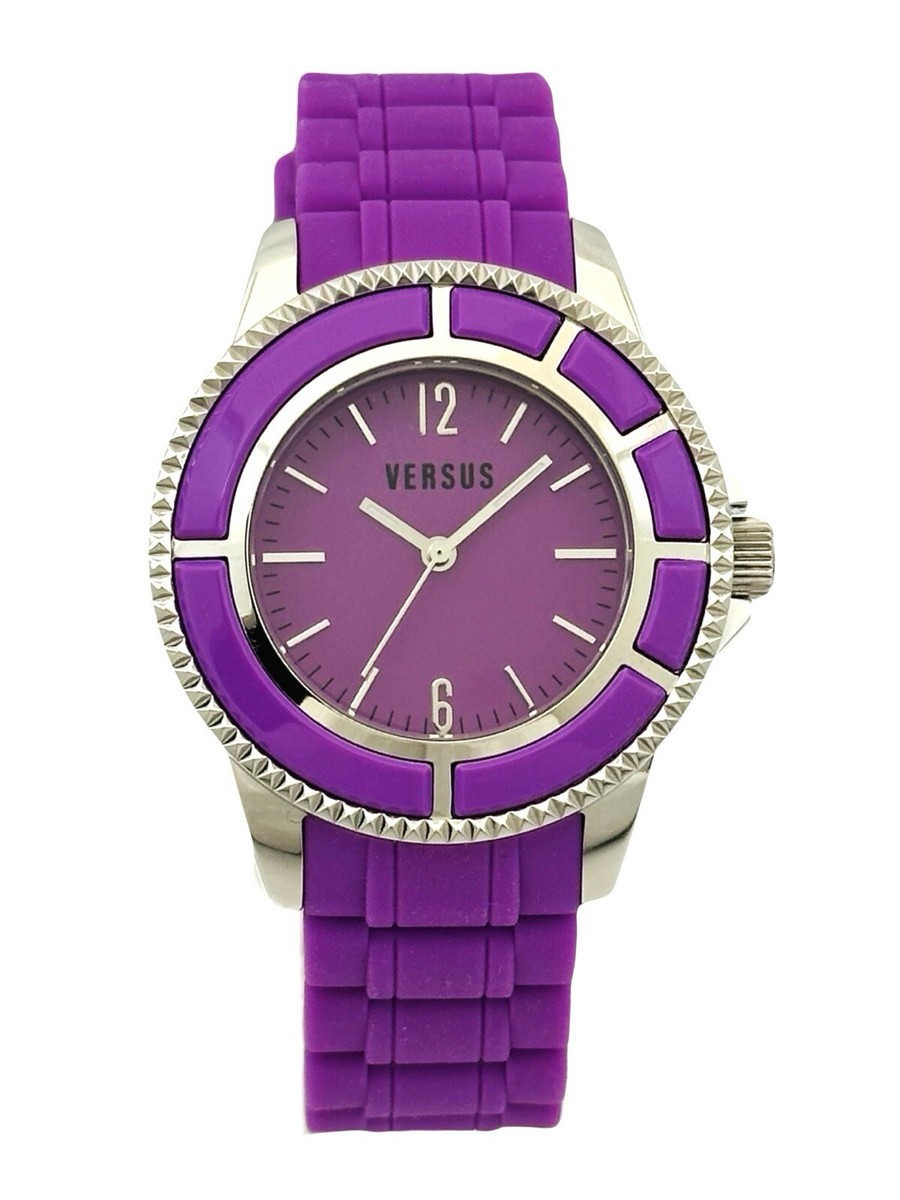 Versus by Versace 3C61800000 Tokyo Purple Dial Purple Rubber