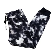 2XL JAX LuLaRoe Joggers ~BLACK & WHITE TIE DYE PATTERN ~ Sizes 22-24, nwt
