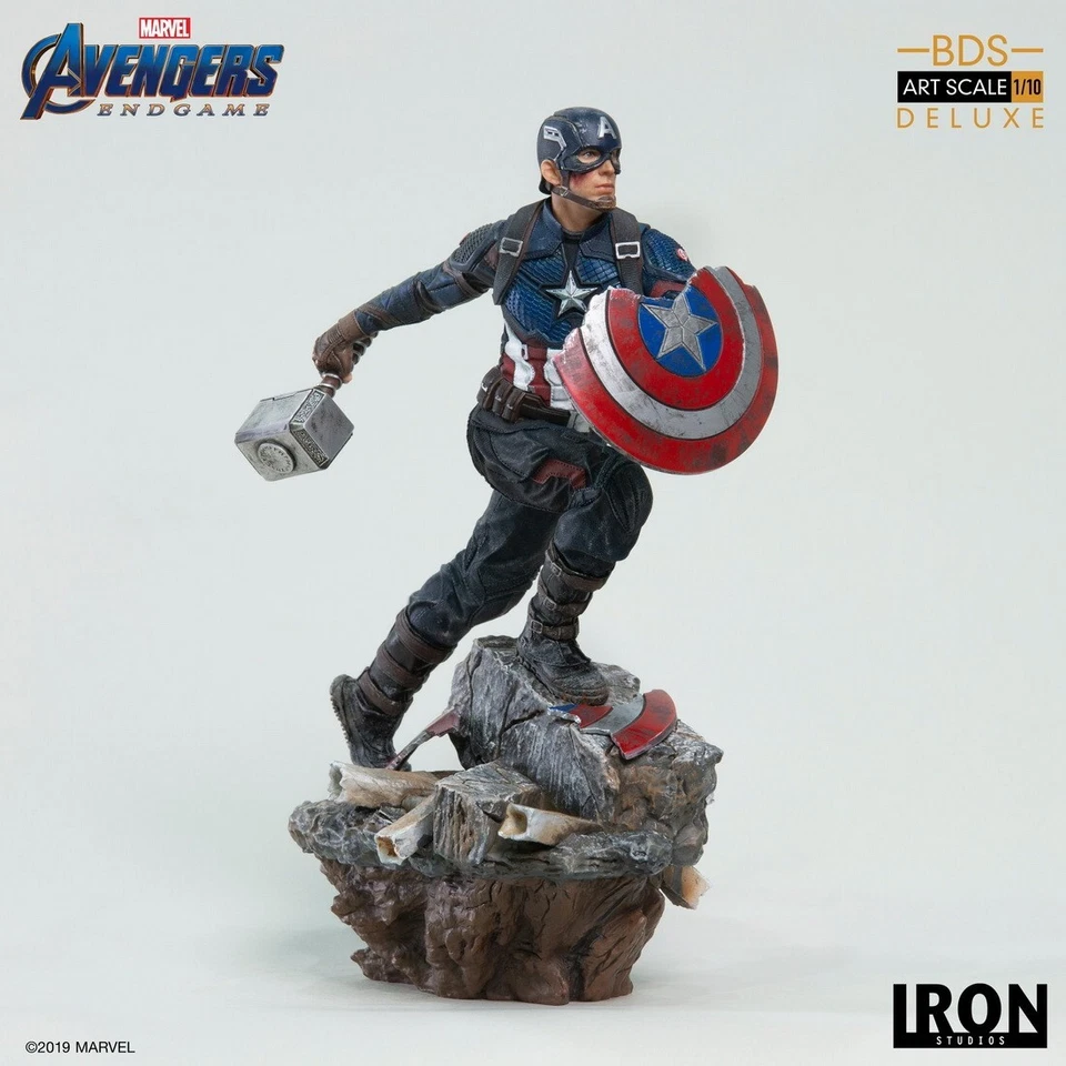Iron Studios Avengers: Endgame Captain America Deluxe BDS Art 1/10 Statue - Image 4 of 4