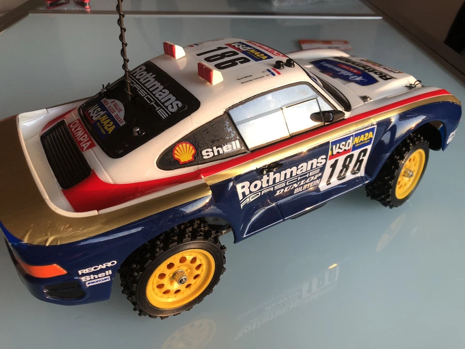 Tamiya porsche 959 RC Vintage Car, 1/12. Complete. Perfect Condition. Rare Item - Immagine 4 di 4