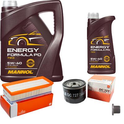 MAHLE Inspektionspaket 6 L MANNOL Formula 5W-40 für Dacia Duster Lodgy 1.5 dCi