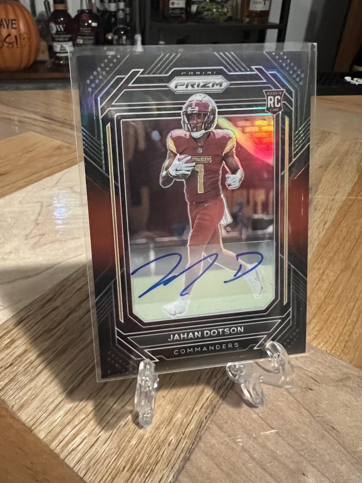 JAHAN DOTSON 2022 PANINI CHRONICLES PRIZM BLACK RED ROOKIE AUTO #PB-15 /99