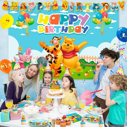 Winnie the Pooh Birthday Party Supplies, Decorations and Party Tableware Sets - Picture 4 of 10