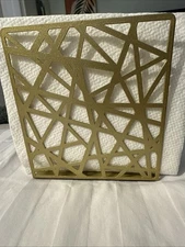 Gold Napkin Holder, Vintage Metal Freestanding for Tabletop, Bar, Home Kitchen