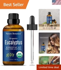 30ml Pure Organic Eucalyptus Essential Oil - Stress Relief & Clear Breathing Aid