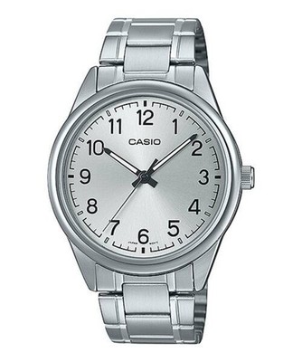 Casio Men s Silver Watch with Silver Dial - MTP-V005D-7B4UDF