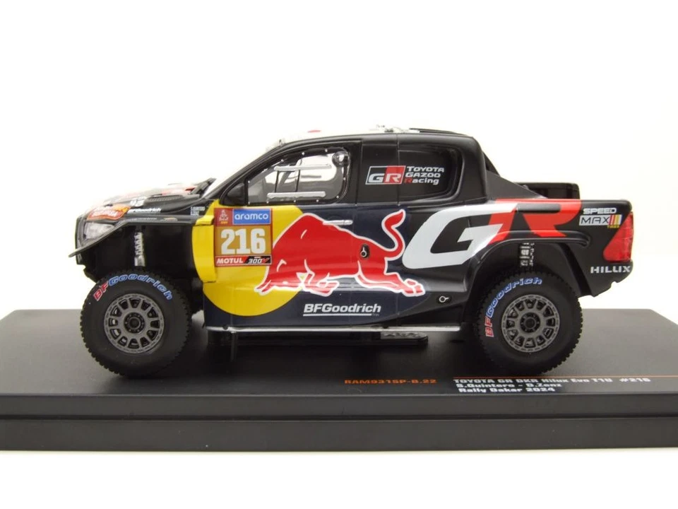 Toyota GR DKR Hilux Evo T1U #216 Rallye Dakar 2024 Nero 1:43 Ixo Models - Immagine 3 di 4