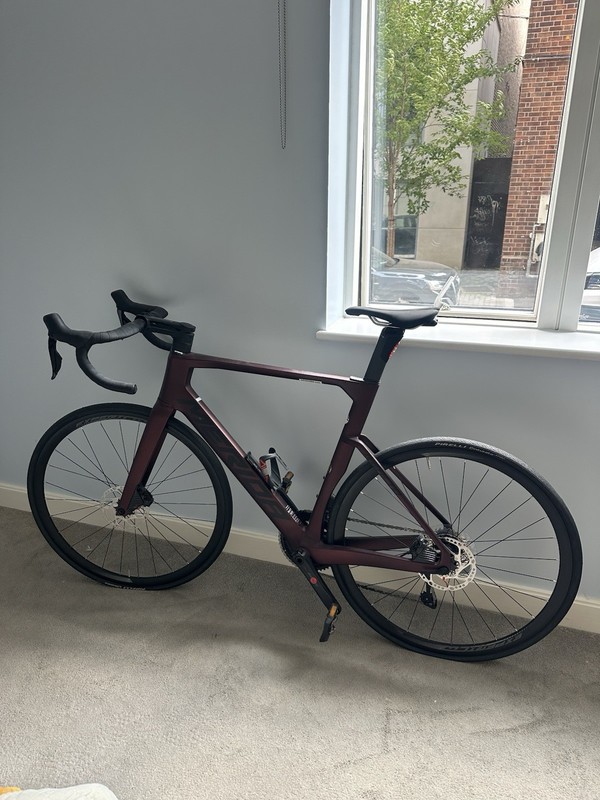 Merida Reacto 6000 2023 Carbon Road Bike 700C L Purple Disc Drop Bar