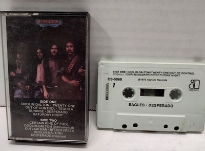 Eagles Desperado - Cassette Release Date on tape is 1973 Good Condition