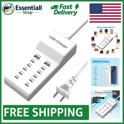 Lightweight 60W USB C Charging Hub - Safe & Fast Charging for Multiple Devices