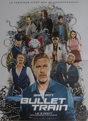 BULLET TRAIN - JAPAN / BRAD PITT - ORIGINAL KLEINES FRANZÖSISCHES FILMPLAKAT