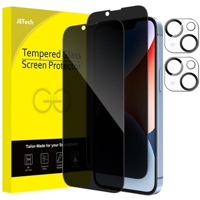 Privacy Full Coverage Screen Protector for iPhone 14 with Camera Lens Protector