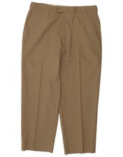 Chaps Ralph Lauren Mens Straight Suit Trousers W32 L27 Beige AZ04