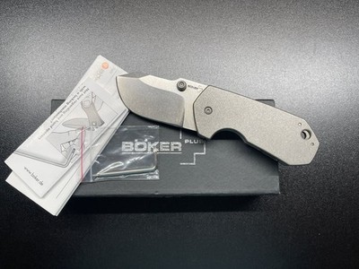 BOKER PLUS ALBATROS BY ANSO KNIVES VG10 POCKET KNIFE TITANIUM RARE DISCONTINUED