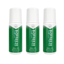 Biofreeze 13451 Roll-On Pain-Relieving Gel, 2.5 FL oz, Green Topical, Arthritis,