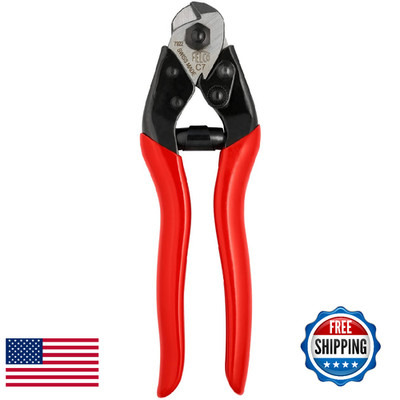 FELCO C7 Swiss Made Cable Cutters   One-Hand Wire Cutters for Bike Brake Lines,
