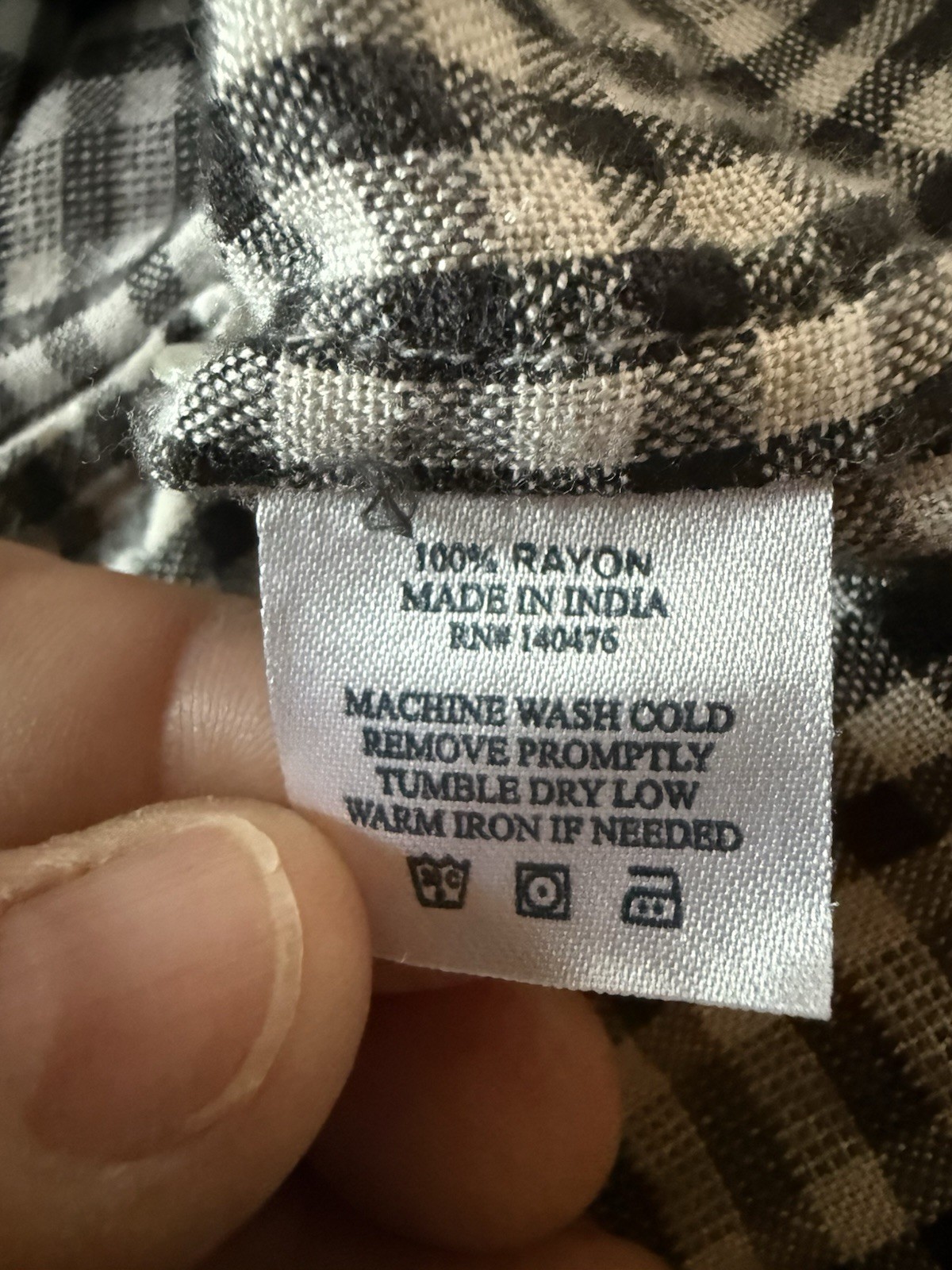 Faherty Black And White Checked Pullover Shirt XS… - image 6