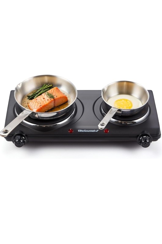 Elite Gourmet Electric Double Buffet Burner Model EDB-302BF Brand New!