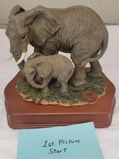 San Francisco Music Box Company Elephant Figurine National Geographic Society
