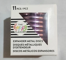 Me & My Big Ideas Happy Planner Expander Metal Discs Purple Heart RIND-06 11pcs