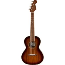 Fender Montecito Ukulele Tenore Bordo Ombreggiato Scoppio - Ukulele Tenore