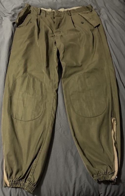 Italian Army Alpine Field Pants 1970s Olive Military Combat Cargo Mens Vintage