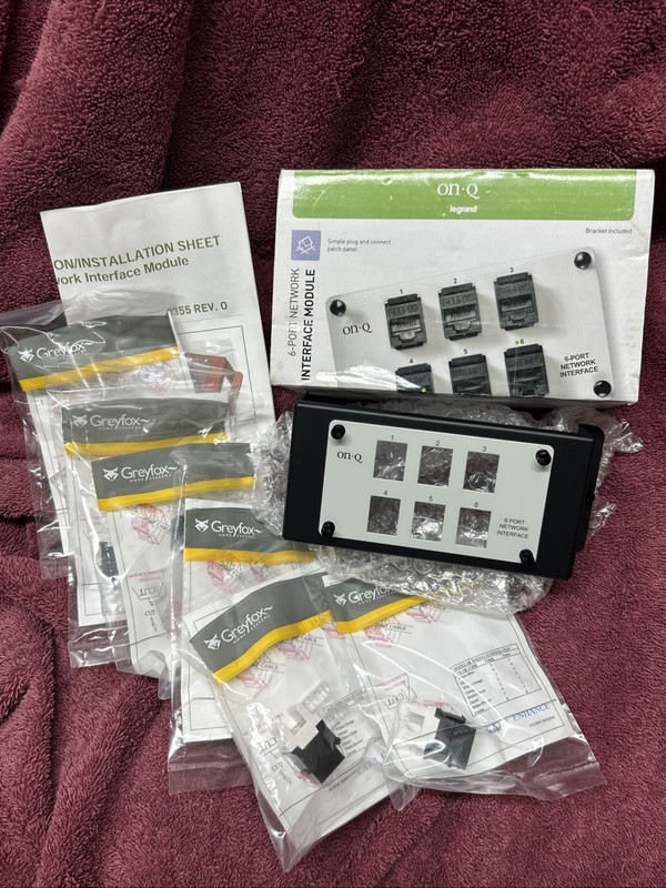 On-Q Legrand - Onq 6 Port Module Wifi Module Rj45 Jacks For Simple Line   NEW!!