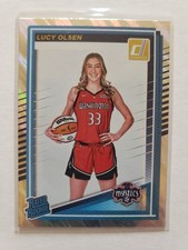 2025 Panini Donruss WNBA Rated Rookie Lucy Olsen #97 Holo Lava RC Mystics