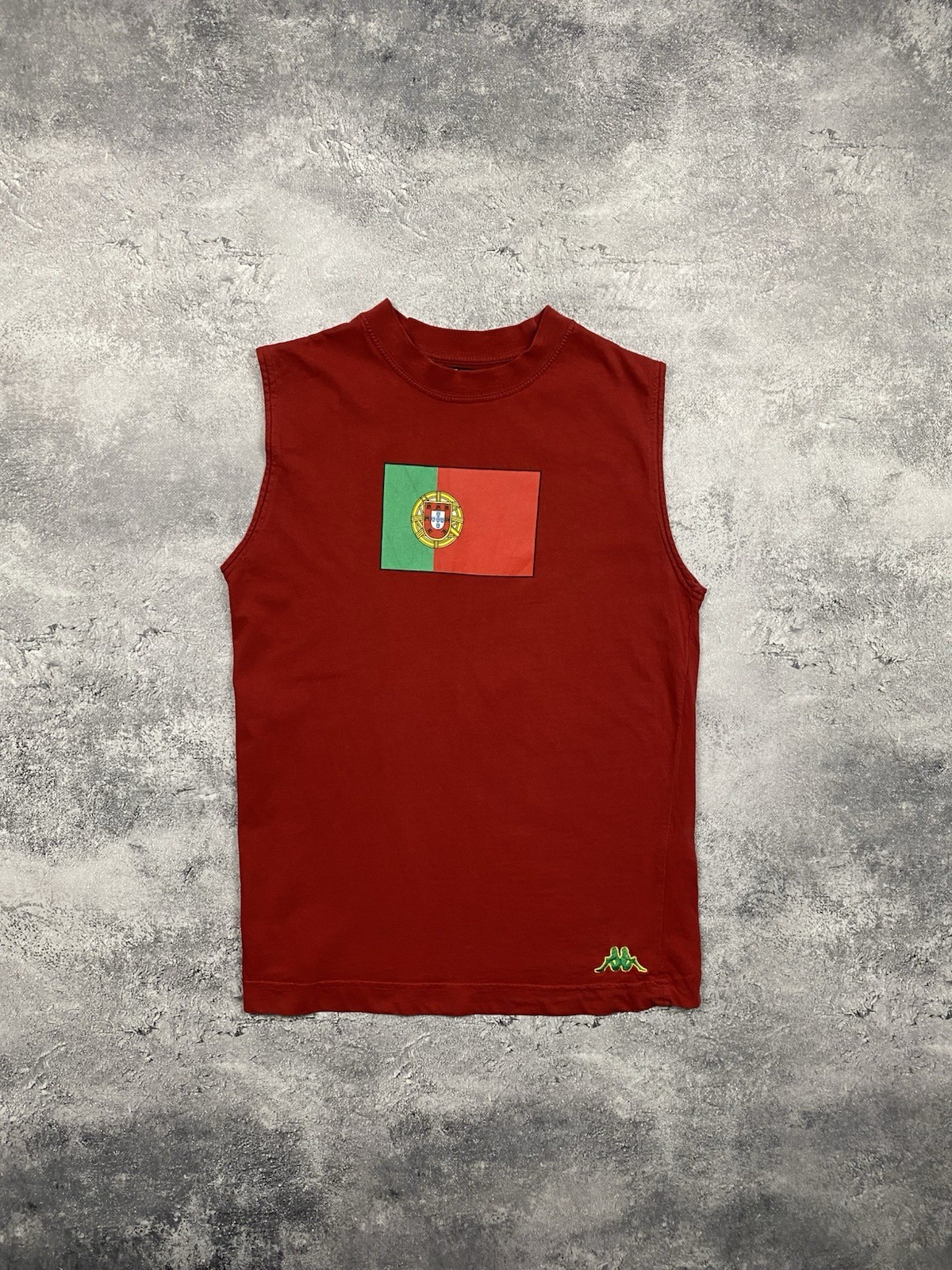 Vintage Kappa Portugal Tank Top Jersey Sleeveless Red Men’s Size Small Rare 90s