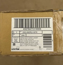 Leviton  492RU-HFR. 2RU  Horizontal cable manager.  Brand new/sealed.   