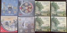 TURKEY YEAR  8 X COIN SETS  UNC 