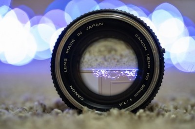 Canon FD f1.4 50 mm breach lock Chrome Nose Lens Standard / Prime - USA Seller